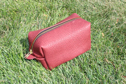 Collection of Small Red Bison Aftershave/Dopp Bag in a gallery layout